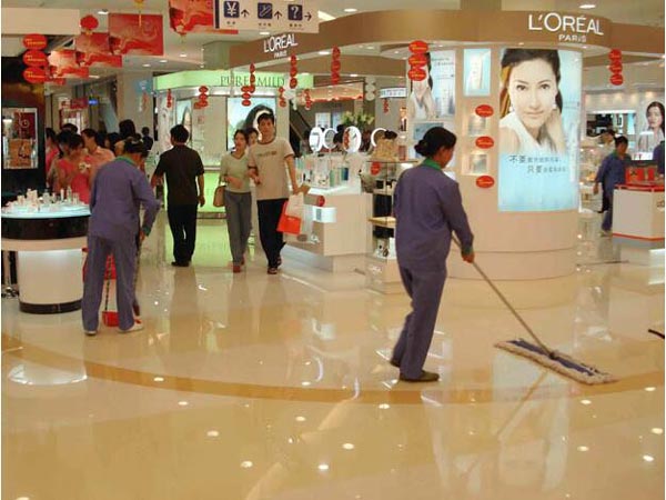 大型商場超市清潔工作流程步驟？
